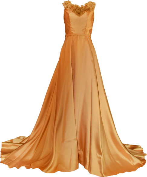 Gold Dress Cutout